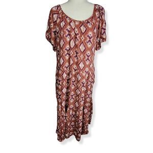 Knox Rose Puff Sleeve Midi Dress Medium